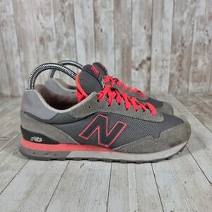 New Balance 515 Women Gray Coral Running Lifestyle Sneakers Shoes Size 7